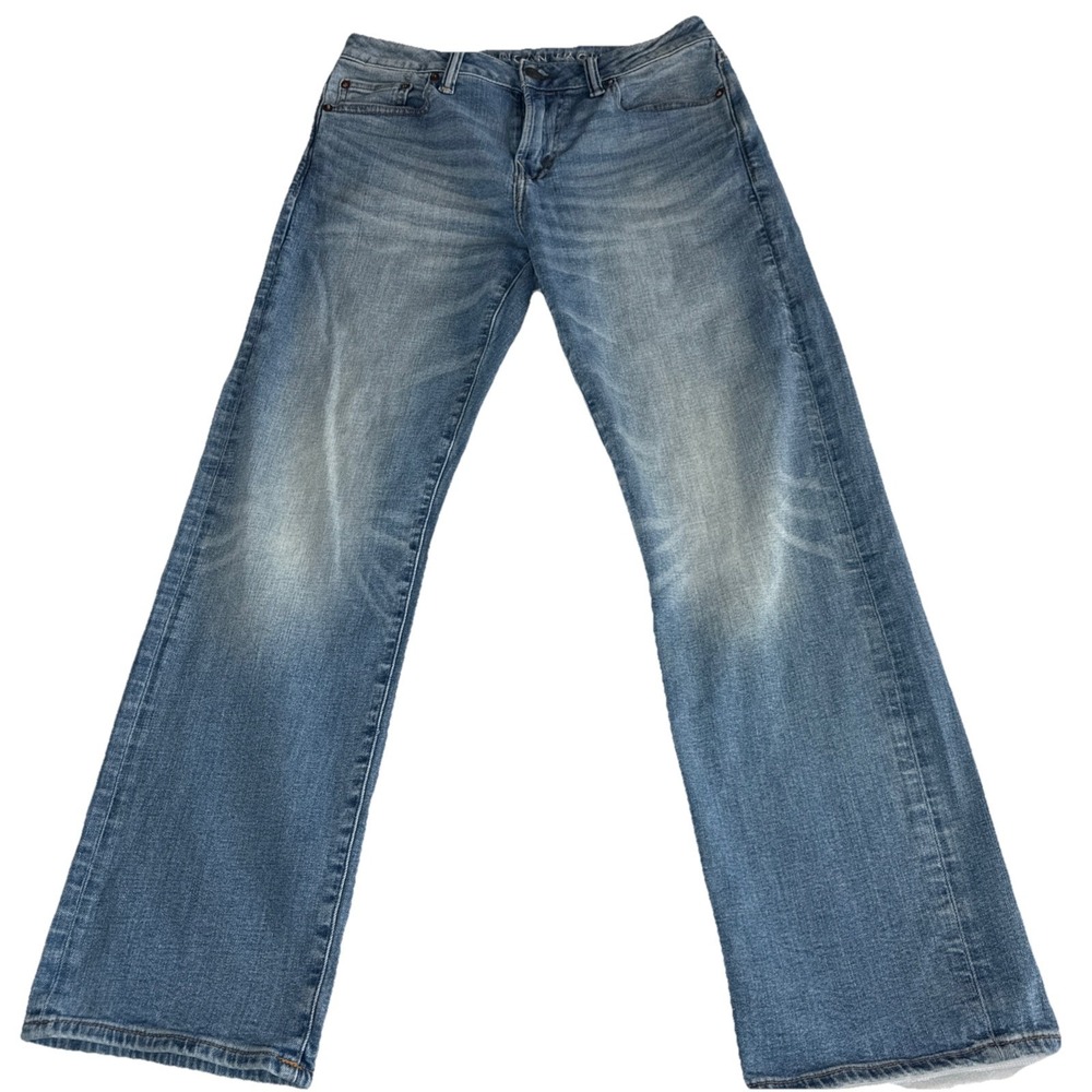 American Eagle AIRFLEX+ Jeans Boot Cut Men 30x30 Blue Original Denim Y2K